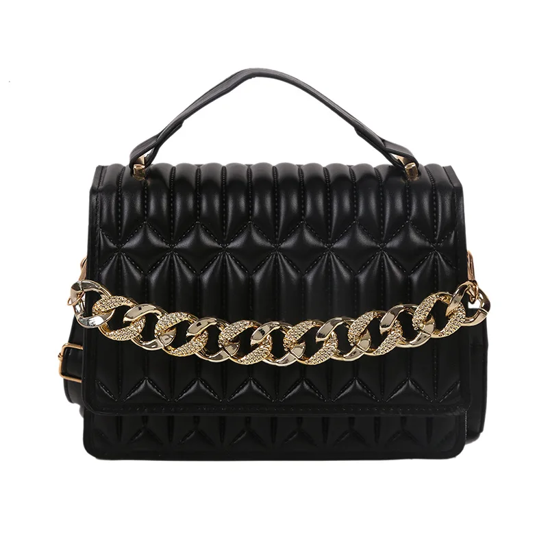 2021 New arrivals retro female plicated pu leather purse bag chains handbags for ladies
2021 New arrivals retro female plicated pu leather purse bag chains handbags for ladies