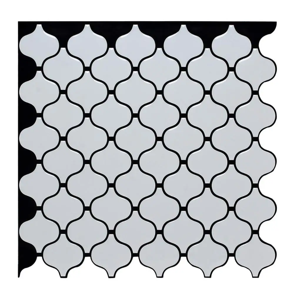 Lantern Shape White Peel and Stick Tile Waterproof PU Glue Classical Wall Sticker for Kitchen and Bathroom Backsplash Decor
Lantern Shape White Peel and Stick Tile Waterproof PU Glue Classical Wall Sticker for Kitchen and Bathroom Backsplash Decor