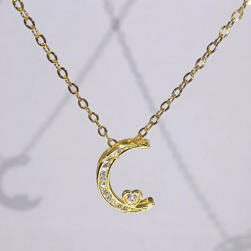 Inlaid Crystal Moon Necklace Pendant Luxury Noble Exquisite Lady Jewelry Attending Cocktail Party Accessories
Inlaid Crystal Moon Necklace Pendant Luxury Noble Exquisite Lady Jewelry Attending Cocktail Party Accessories