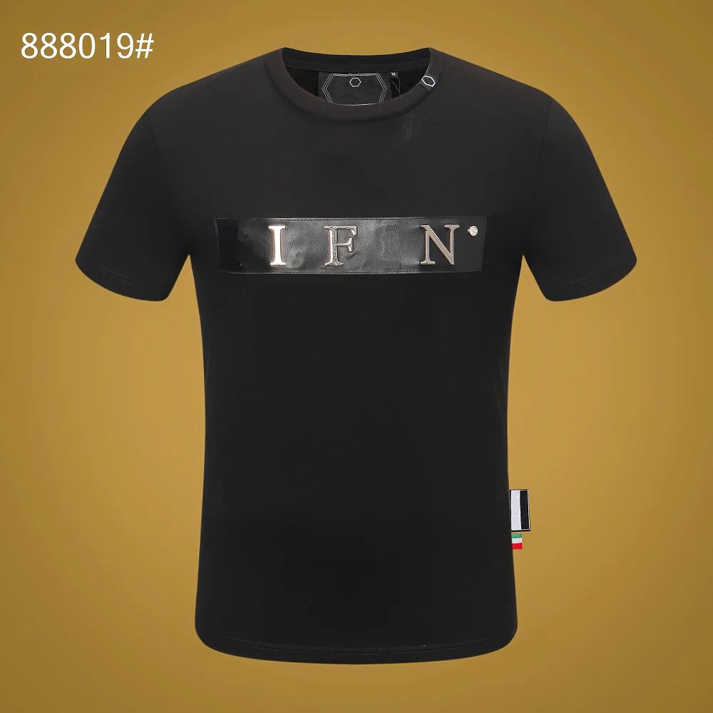 Plein-Brand Summer Style Men Black Skulls T shirt PP Casual Cotton T-shirt Short Sleeve Top Tees High-quality Men's Clothing
Plein-Brand Summer Style Men Black Skulls T shirt PP Casual Cotton T-shirt Short Sleeve Top Tees High-quality Men's Clothing
