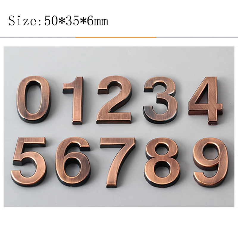 Red bronze Self Adhesive Numeral Door Plaque House Sign Plating Gate Digits 0 to 9 Plastic Number Tag Hotel Home Sticker Address
Red bronze Self Adhesive Numeral Door Plaque House Sign Plating Gate Digits 0 to 9 Plastic Number Tag Hotel Home Sticker Address