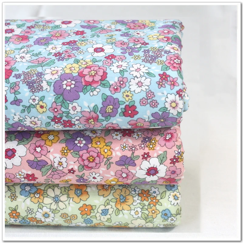 

Half Meter Flower Print 100% Cotton Plain Fabric Handmade DIY Bag Garment Dress Material Brocade Fabric Other Fabric Woven 140cm