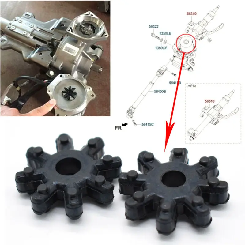 2PCS Car Flexible Steering Column Coupler Coupling Flexible Coupler High Quality For Hyundai Elantra/Veloster/Kia Auto Accessory
2PCS Car Flexible Steering Column Coupler Coupling Flexible Coupler High Quality For Hyundai Elantra/Veloster/Kia Auto Accessory