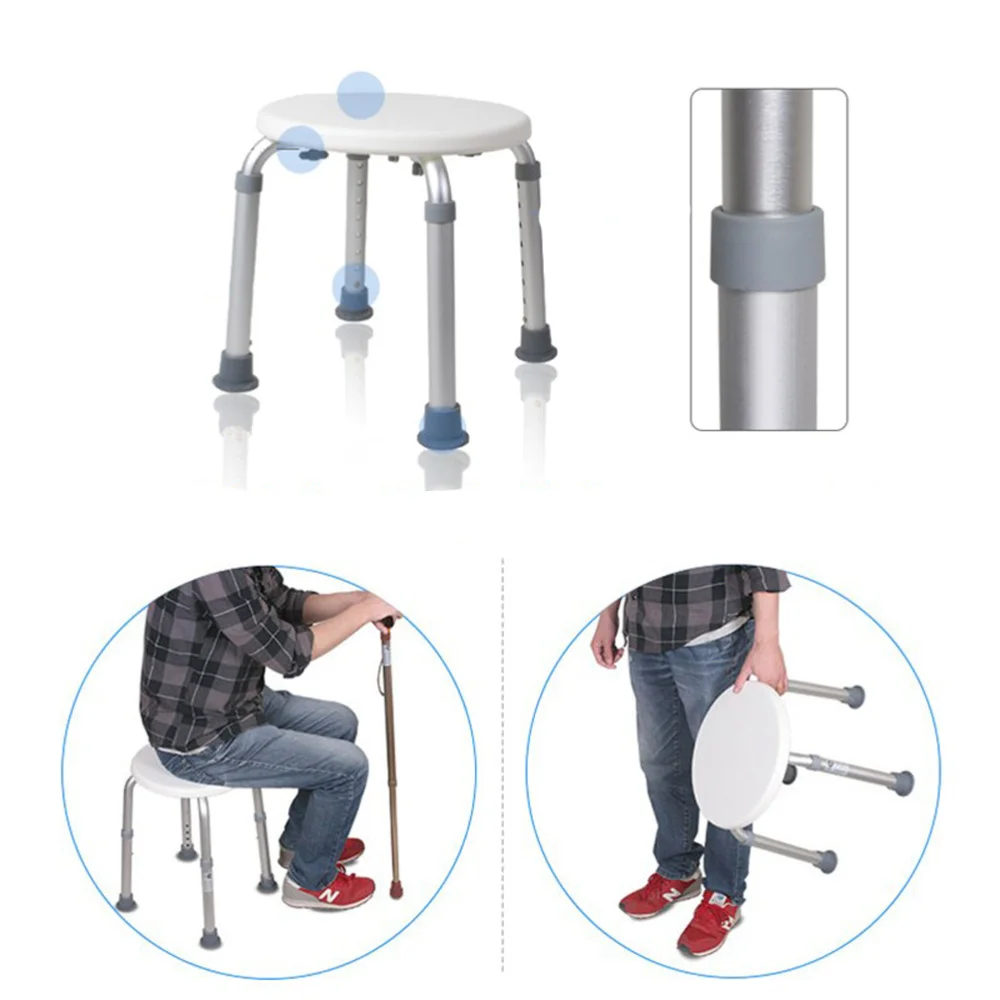 Adjustable Bath Tub Shower Chair 8 Height Bench Stool Seat with Non-Slip Rubber Sole for Bathroom
Adjustable Bath Tub Shower Chair 8 Height Bench Stool Seat with Non-Slip Rubber Sole for Bathroom