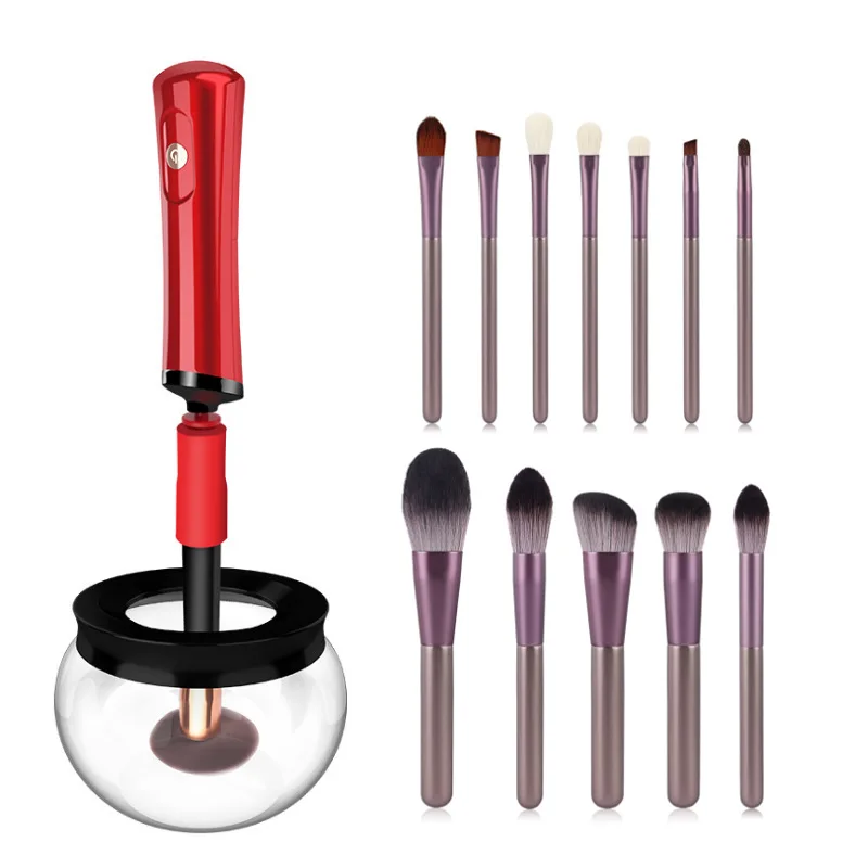 Makeup Brush Cleaner Dryer - Automatic Deep and Fast Cleaning Fits Different Brushes Electric Cosmetic Brush Has 8 Rubber Tube
Makeup Brush Cleaner Dryer - Automatic Deep and Fast Cleaning Fits Different Brushes Electric Cosmetic Brush Has 8 Rubber Tube