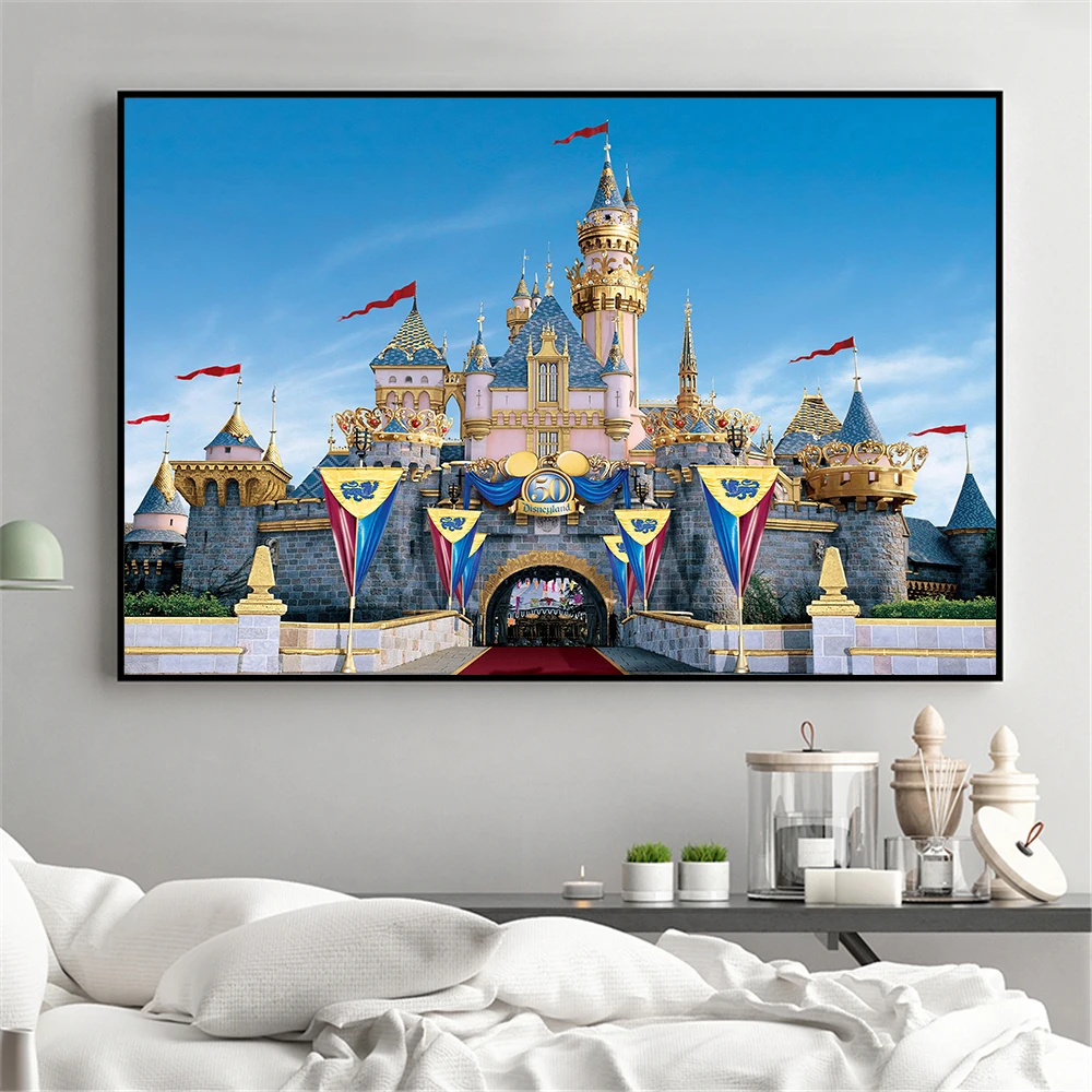 Nordic Disneyland Pairs Park Castle Posters Disney Tower Kids Room Wall Pictures Artwork Canvas Painting for Room Decor Cuadros
Nordic Disneyland Pairs Park Castle Posters Disney Tower Kids Room Wall Pictures Artwork Canvas Painting for Room Decor Cuadros