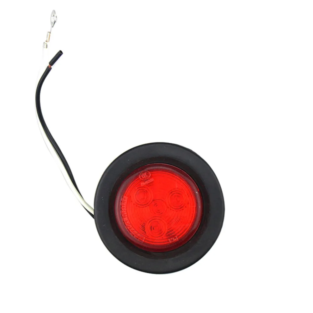 5 PCS 2 inch 12V 4 LEDs Round Side Marker Lights Indicator Lamps for Truck Trailer Caravan (Red)
5 PCS 2 inch 12V 4 LEDs Round Side Marker Lights Indicator Lamps for Truck Trailer Caravan (Red)