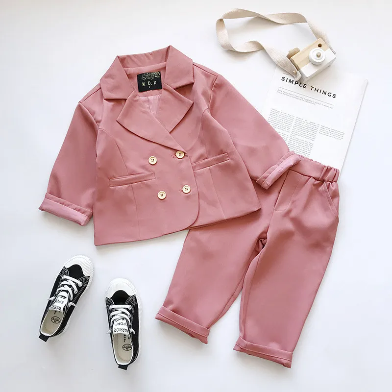 Children Set Spring Autumn Baby Girls Temperament Suit Sets Korean Style Fashion Suit For Girls Jackets Pants Children Clothing
Children Set Spring Autumn Baby Girls Temperament Suit Sets Korean Style Fashion Suit For Girls Jackets Pants Children Clothing