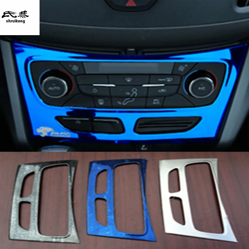 1pc stainless steel air conditioning control adjustment panel decoration cover for 2013-2019 Ford KUGA escape
1pc stainless steel air conditioning control adjustment panel decoration cover for 2013-2019 Ford KUGA escape