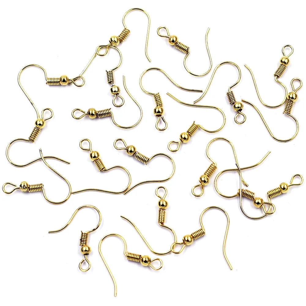 300Pcs Earrings Wire Hooks Spring Ear Crochet Boucles d'Oreilles Gold Plated Jewelry DIY Making Accessories 18mm
300Pcs Earrings Wire Hooks Spring Ear Crochet Boucles d'Oreilles Gold Plated Jewelry DIY Making Accessories 18mm