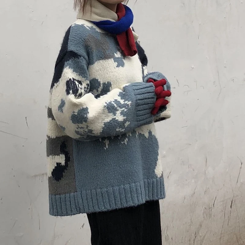 Harajuku Thick Winter Sweater Women Pullover Y2K Kpop Tops Vintage Stripe Autumn Elegant Women Knit Outerwear Warm Sweater Loose
Harajuku Thick Winter Sweater Women Pullover Y2K Kpop Tops Vintage Stripe Autumn Elegant Women Knit Outerwear Warm Sweater Loose