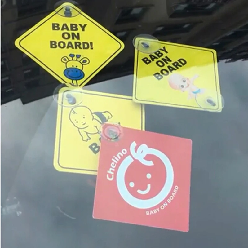 1PC Baby On Board SAFETY Car Window Suction Cup Yellow REFLECTIVE Warning Sign 12CM
1PC Baby On Board SAFETY Car Window Suction Cup Yellow REFLECTIVE Warning Sign 12CM