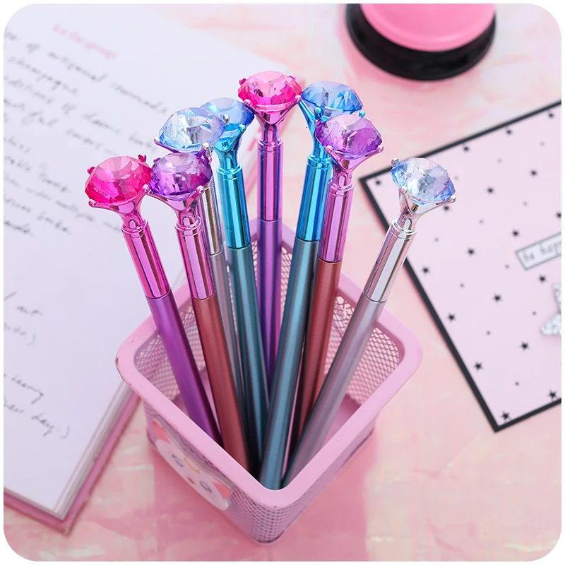 Cute Gel Pens 0.5mm Creative Diamond Pens Kawaii Colored Plastic Neutral Pens For Kids Writing School Office Supplies Stationery
Cute Gel Pens 0.5mm Creative Diamond Pens Kawaii Colored Plastic Neutral Pens For Kids Writing School Office Supplies Stationery