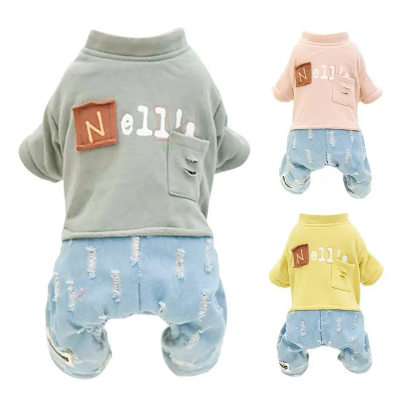 Winter Warm Pet Denim Jumpsuit Hoodie Cute Dog Overalls for Small Medium Dogs Jeans Clothes Four Legs Cowboy Clothing
Winter Warm Pet Denim Jumpsuit Hoodie Cute Dog Overalls for Small Medium Dogs Jeans Clothes Four Legs Cowboy Clothing