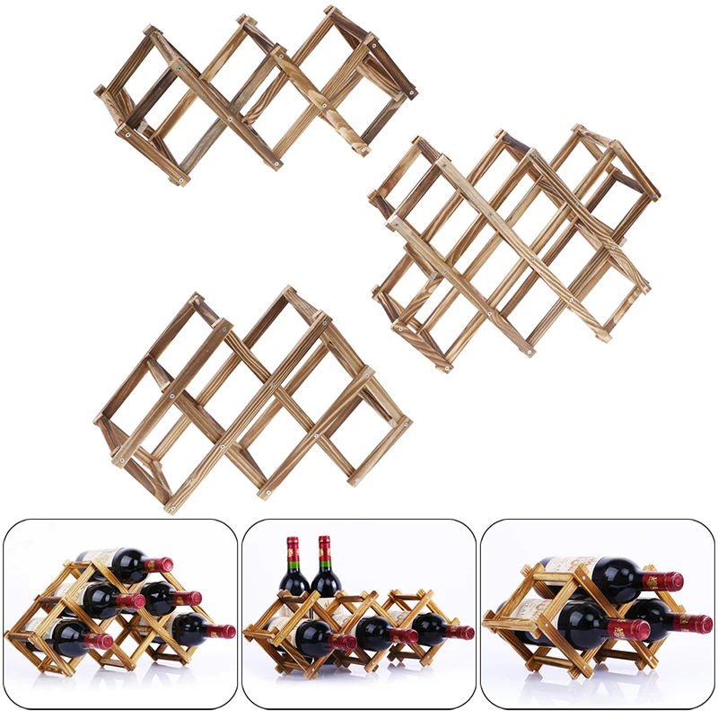 Wooden Red Wine Rack 5/6/10 Bottle Holder Mount Bar Display Shelf Folding Rack
Wooden Red Wine Rack 5/6/10 Bottle Holder Mount Bar Display Shelf Folding Rack
