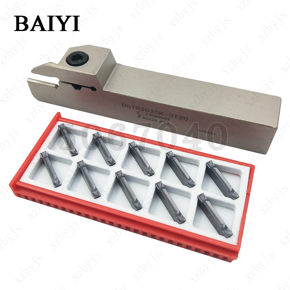 CNC outer diameter cutting grooving and cutting tool DGTR2020-3T20 adapted grooving insert DGN3002C IC808/IC908 cutter blade DGN
CNC outer diameter cutting grooving and cutting tool DGTR2020-3T20 adapted grooving insert DGN3002C IC808/IC908 cutter blade DGN