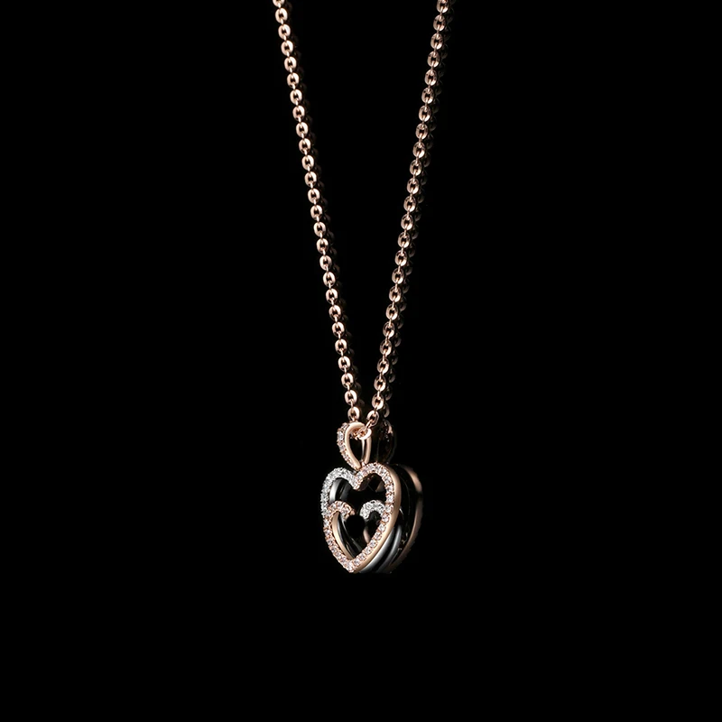 2020 Fashion SWA New Love True Love Kiss Necklace Rose Gold Elegant Love Pendant Crystal Necklace Women Romantic Jewelry Gift
2020 Fashion SWA New Love True Love Kiss Necklace Rose Gold Elegant Love Pendant Crystal Necklace Women Romantic Jewelry Gift
