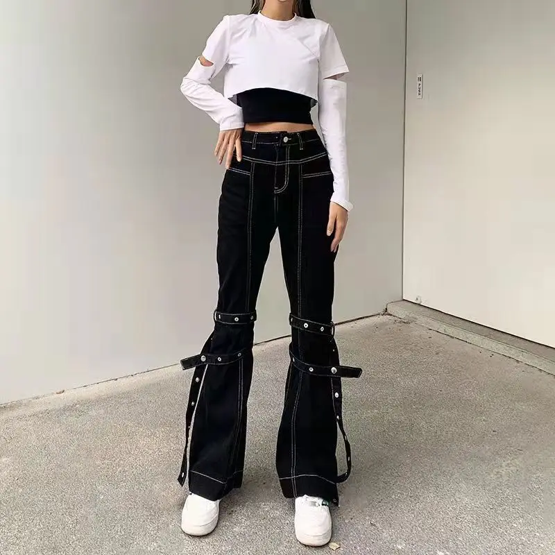 2021 New Street Style With Micro flared Jeans Women's High Waist all-Match Loose Retro Women's Pants
2021 New Street Style With Micro flared Jeans Women's High Waist all-Match Loose Retro Women's Pants