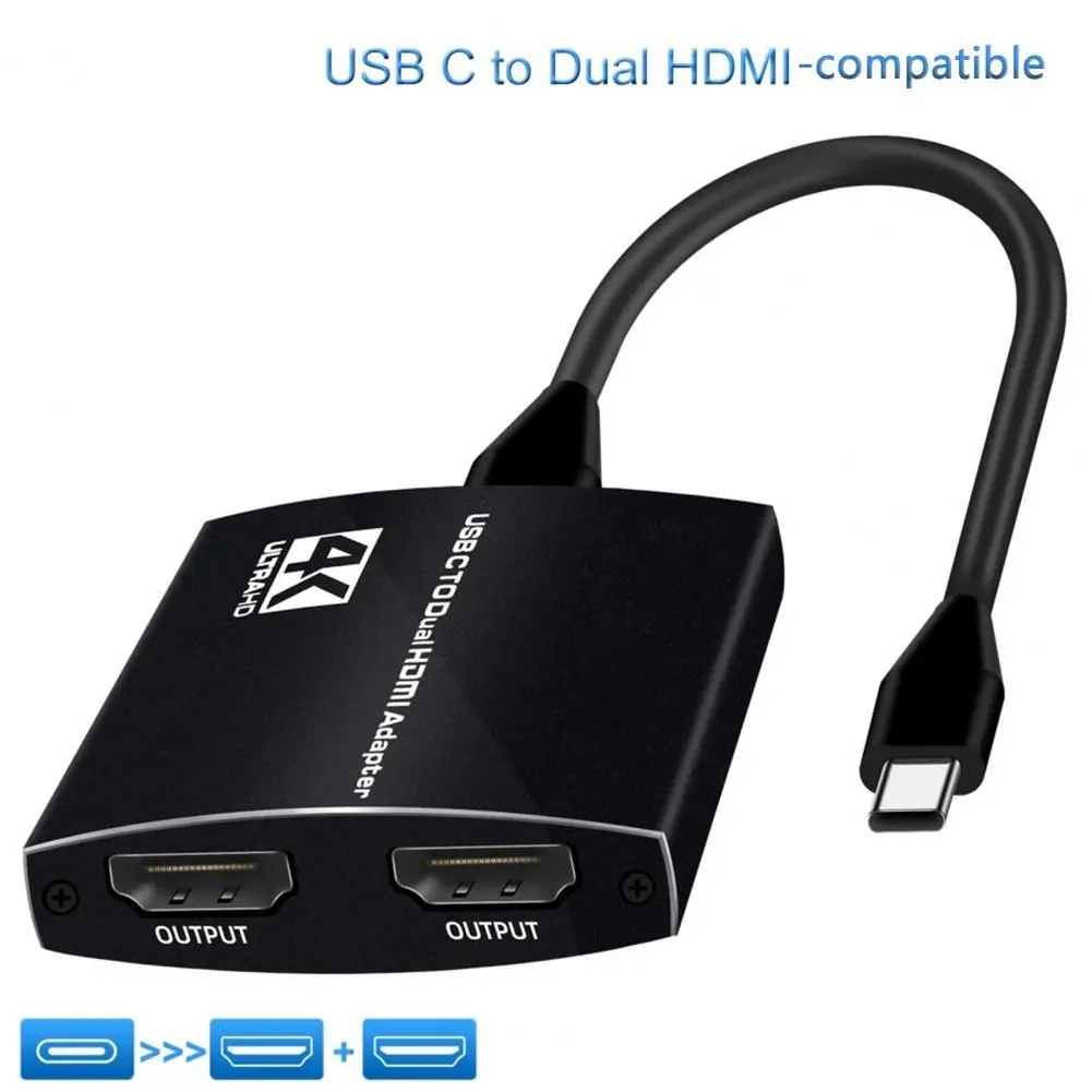 AV Adapter Portable AV Cable Converter 4K USB-C to Dual HDMI-compatible Audio Video Cable Converter for Monitor AV Converter
AV Adapter Portable AV Cable Converter 4K USB-C to Dual HDMI-compatible Audio Video Cable Converter for Monitor AV Converter