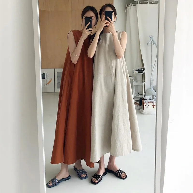 Sleeveless Dresses Loose For Pregnant Women Maternity Dress Linen Pregnancy Clothing
Sleeveless Dresses Loose For Pregnant Women Maternity Dress Linen Pregnancy Clothing