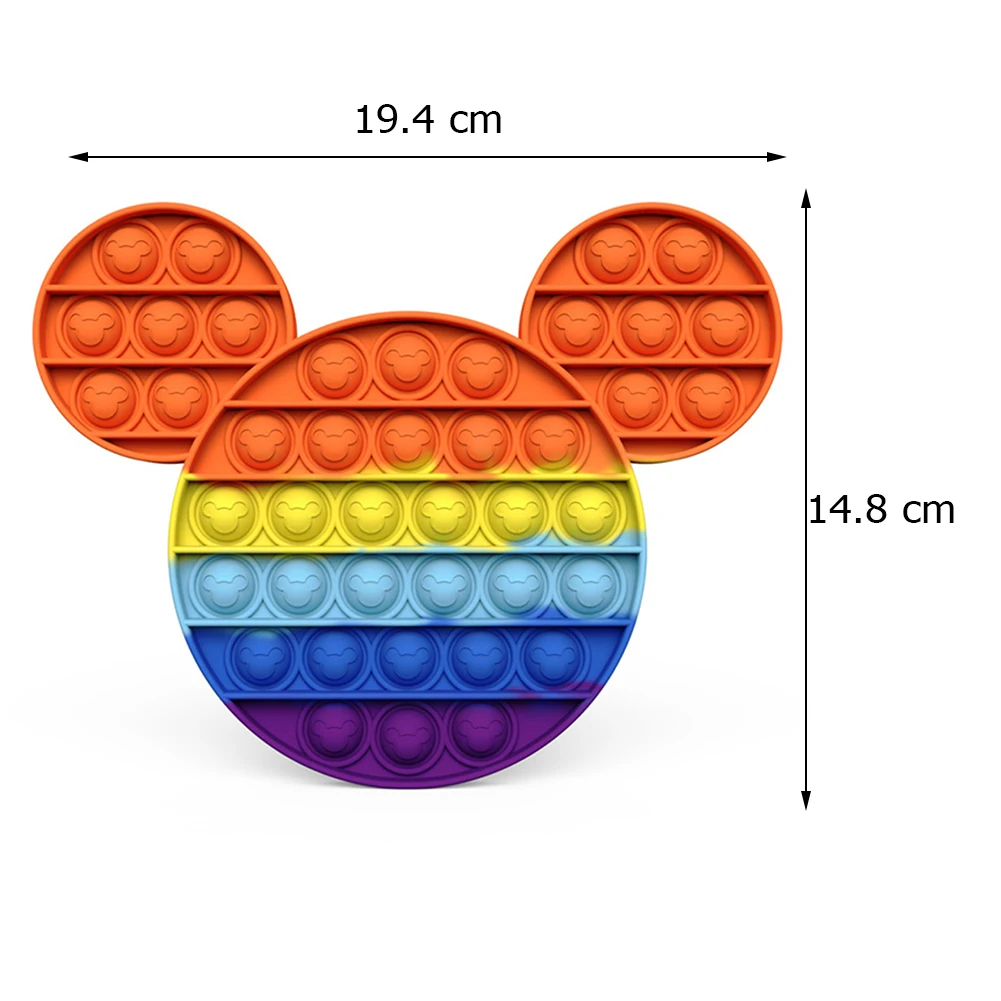 1 Rainbow Colored Bubble Push Toy Push Bubble Autism Needs Anti Stress Sensory Fidget Toys Cute Animal Children Gift
1 Rainbow Colored Bubble Push Toy Push Bubble Autism Needs Anti Stress Sensory Fidget Toys Cute Animal Children Gift