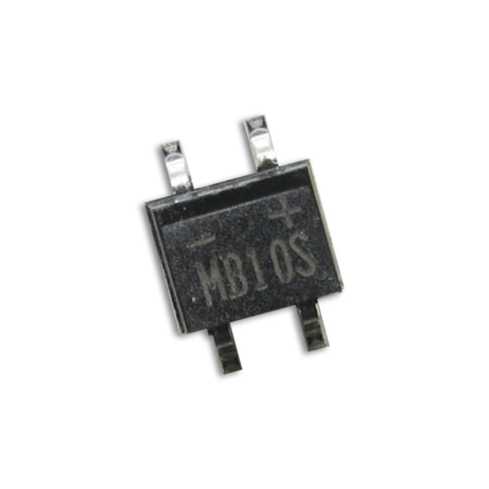 100 шт., мостовой выпрямитель MB10S SOP-4 1000 в А, новый оригинальный 
100 шт., мостовой выпрямитель MB10S SOP-4 1000 в А, новый оригинальный