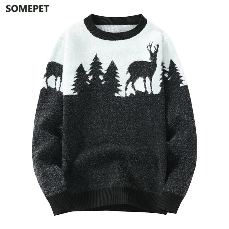 2020 Mens Christmas Tree Deer Sweater Men Autumn Winter Casual Long Sleeve Knitted Pullover Vintage Warm Slim Fit Sweaters Male
2020 Mens Christmas Tree Deer Sweater Men Autumn Winter Casual Long Sleeve Knitted Pullover Vintage Warm Slim Fit Sweaters Male