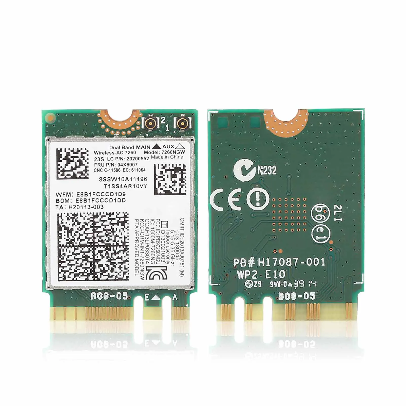 Wireless Network Receiver for intel 7260 Network Adapter NGFF M.2 802.11ac 2.4G/5G Dual Frequency Fast Transmission Network Card
Wireless Network Receiver for intel 7260 Network Adapter NGFF M.2 802.11ac 2.4G/5G Dual Frequency Fast Transmission Network Card