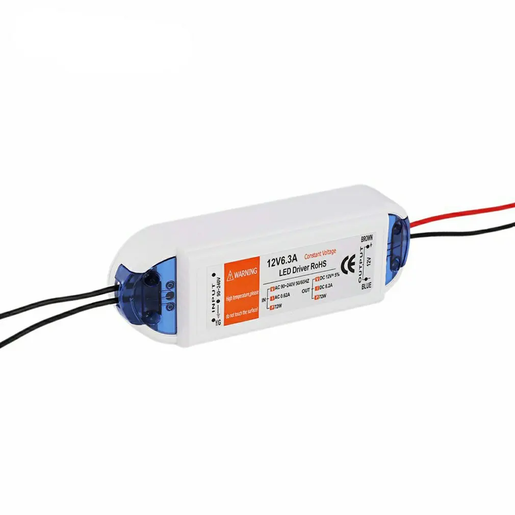 1pcs DC12V Power Supply Led Driver 72W Adapter Lighting Transformer Switch for LED Strip Ceiling Light
1pcs DC12V Power Supply Led Driver 72W Adapter Lighting Transformer Switch for LED Strip Ceiling Light