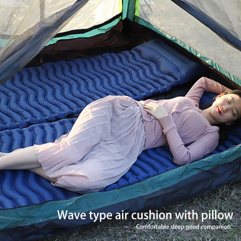 Hiking Camping Sleeping Pad Hiking Tent Accessories Tpu Ultralight Foldable Travel Picnic Tent Inflatable Mattress With Pillows
Hiking Camping Sleeping Pad Hiking Tent Accessories Tpu Ultralight Foldable Travel Picnic Tent Inflatable Mattress With Pillows