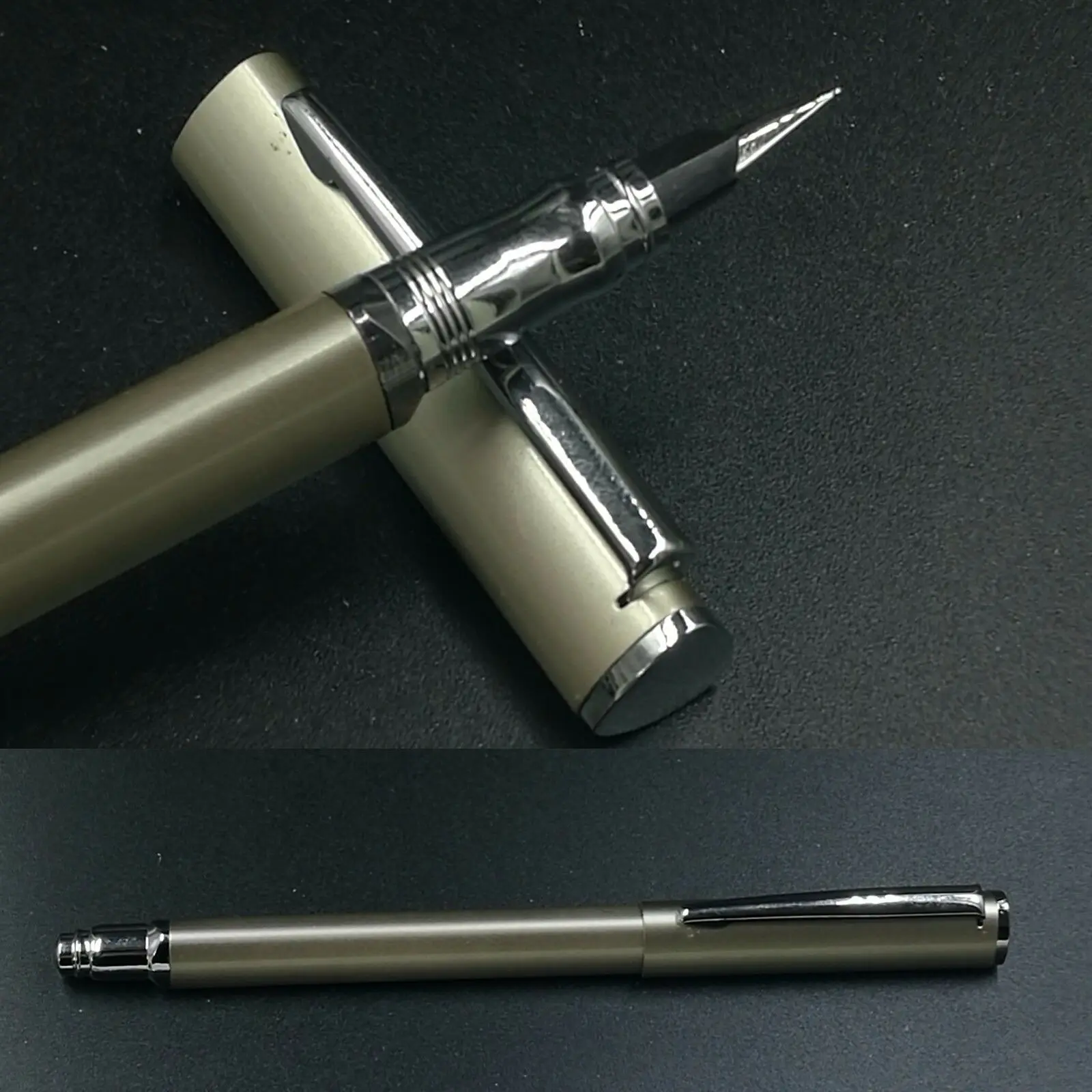 Unique Triangular HQ Fountain Pen Ink Pen Aerometric Pen Silver Gray Color Stationery Office school supplies Writing Gift
Unique Triangular HQ Fountain Pen Ink Pen Aerometric Pen Silver Gray Color Stationery Office school supplies Writing Gift