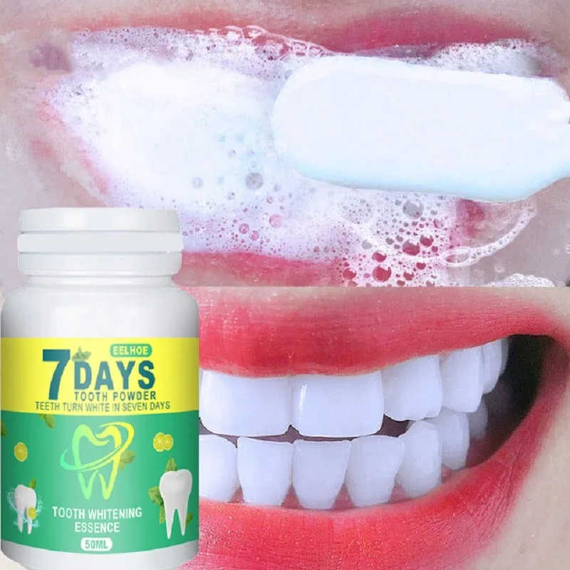 50g Tooth Whitening Teeth Powder Remove Yellow Smoke Coffee Stains Brighten Tea Stain Fresh Breath Oral Hygiene Dental Care Tool
50g Tooth Whitening Teeth Powder Remove Yellow Smoke Coffee Stains Brighten Tea Stain Fresh Breath Oral Hygiene Dental Care Tool