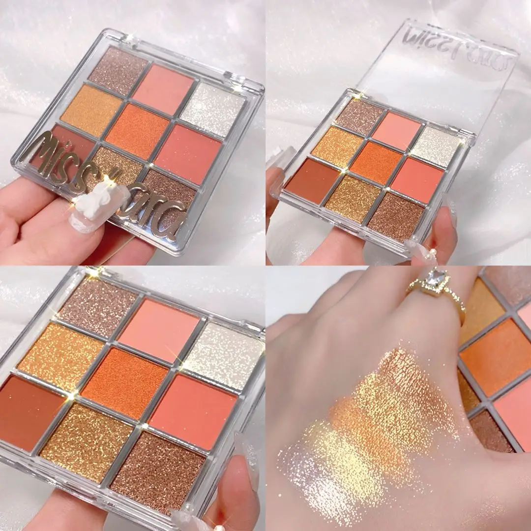 9 Color Pressed Matte Glitter Eyeshadow Palette Waterproof Long-lasting Eyeshadow Pigment Diamond Shimmer Nude Shiny Makeup
9 Color Pressed Matte Glitter Eyeshadow Palette Waterproof Long-lasting Eyeshadow Pigment Diamond Shimmer Nude Shiny Makeup