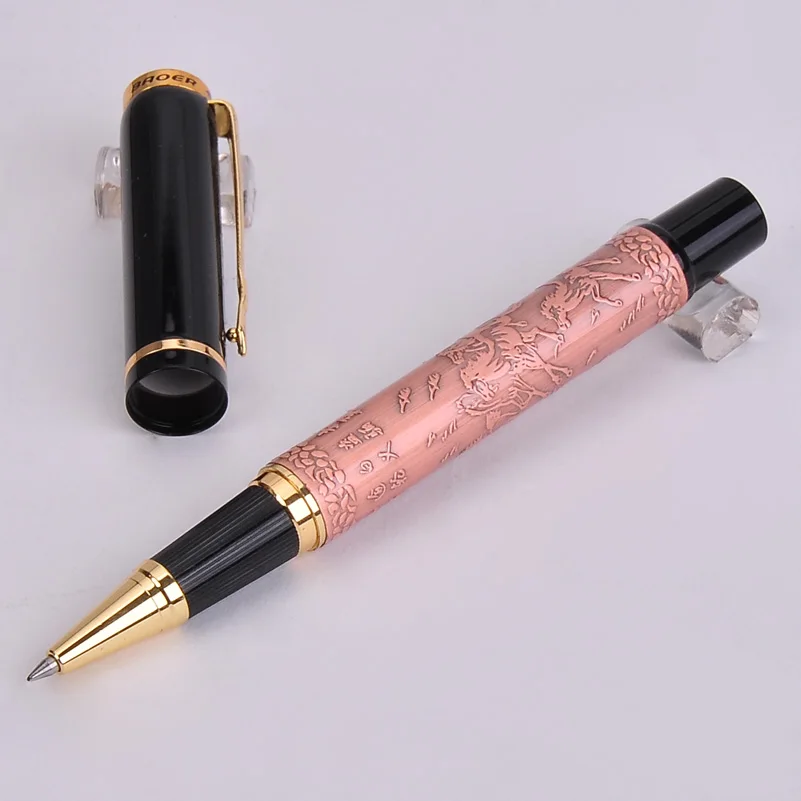 New Exquisite Golden Clip Pink/Gray/Brown Color Baoer 507 Xubeihong "the Eight Horses" Metal/Gift/Roller Ball/ballpoint Pen
New Exquisite Golden Clip Pink/Gray/Brown Color Baoer 507 Xubeihong "the Eight Horses" Metal/Gift/Roller Ball/ballpoint Pen