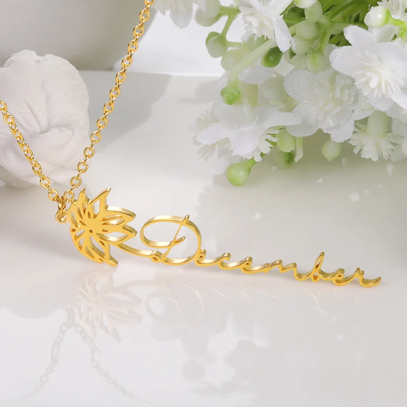 2021 Creative Birth Month Flower Necklace Gold Color January Flowers for 12 months Pendant Women Birthday Gift The New Year
2021 Creative Birth Month Flower Necklace Gold Color January Flowers for 12 months Pendant Women Birthday Gift The New Year