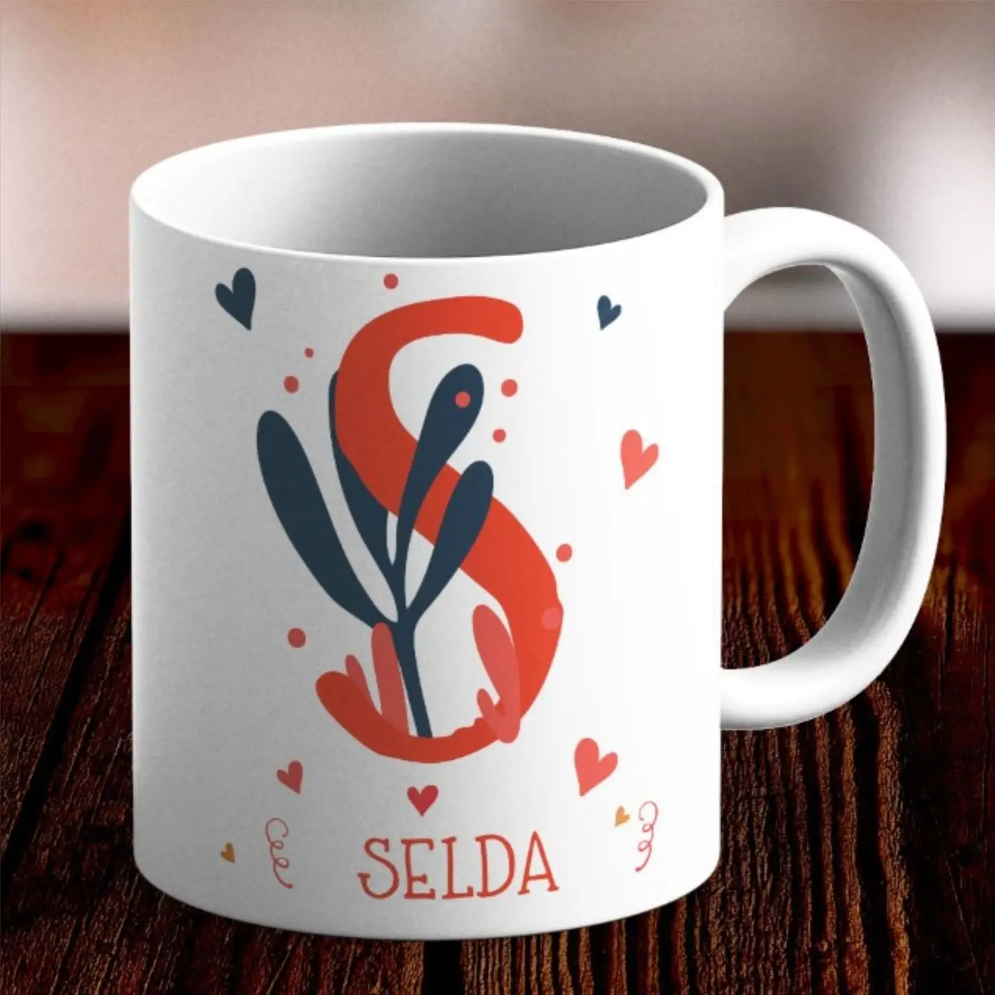 Personalized Letter S Design Mug Cup
Personalized Letter S Design Mug Cup