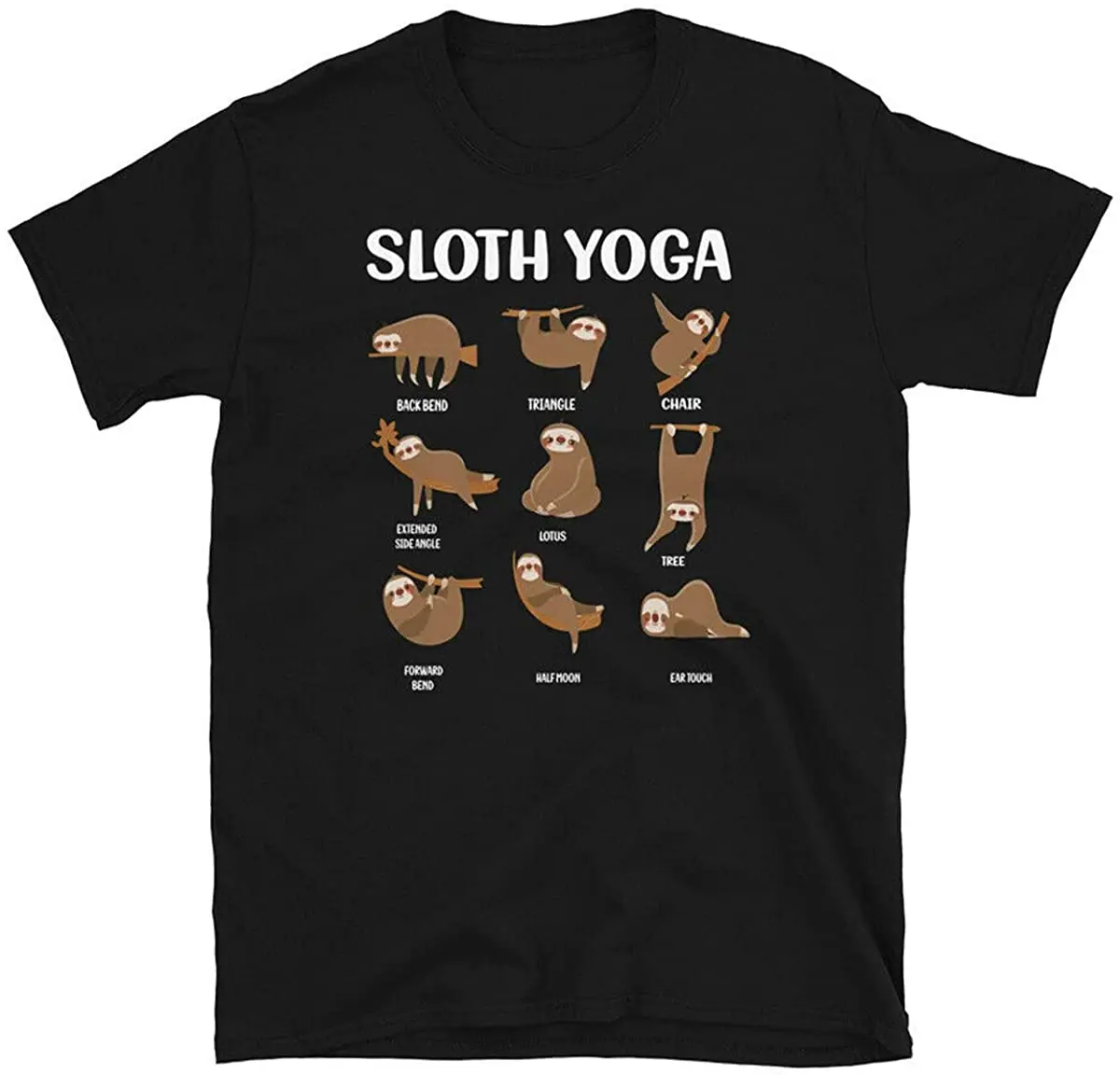 T-Shirts Unisex 3D Printing Sloth Yoga Black Short Sleeve Round Neck Soft Top Shirt T-Shirt Loose And Comfortable
T-Shirts Unisex 3D Printing Sloth Yoga Black Short Sleeve Round Neck Soft Top Shirt T-Shirt Loose And Comfortable