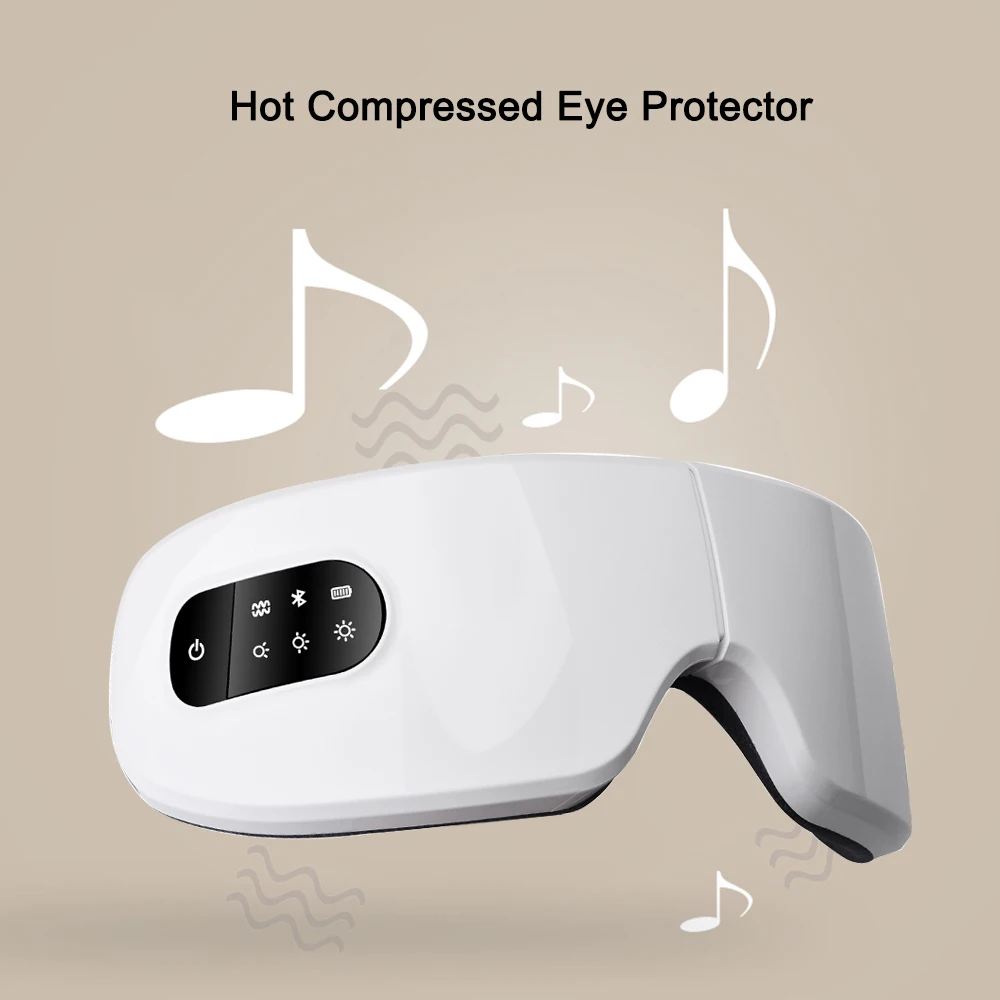 Electric Vibration Bluetooth Eye Massager Hot Compress Therapy Glasses EyeCare Wrinkle Fatigue Relieve Vibration Massage Machine
Electric Vibration Bluetooth Eye Massager Hot Compress Therapy Glasses EyeCare Wrinkle Fatigue Relieve Vibration Massage Machine