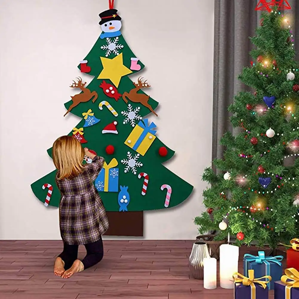 DIY Felt Christmas Tree Merry Christmas Decorations for Toddlers Kids Xmas Gifts with 30PCS Detachable Ornaments Wall Door New
DIY Felt Christmas Tree Merry Christmas Decorations for Toddlers Kids Xmas Gifts with 30PCS Detachable Ornaments Wall Door New