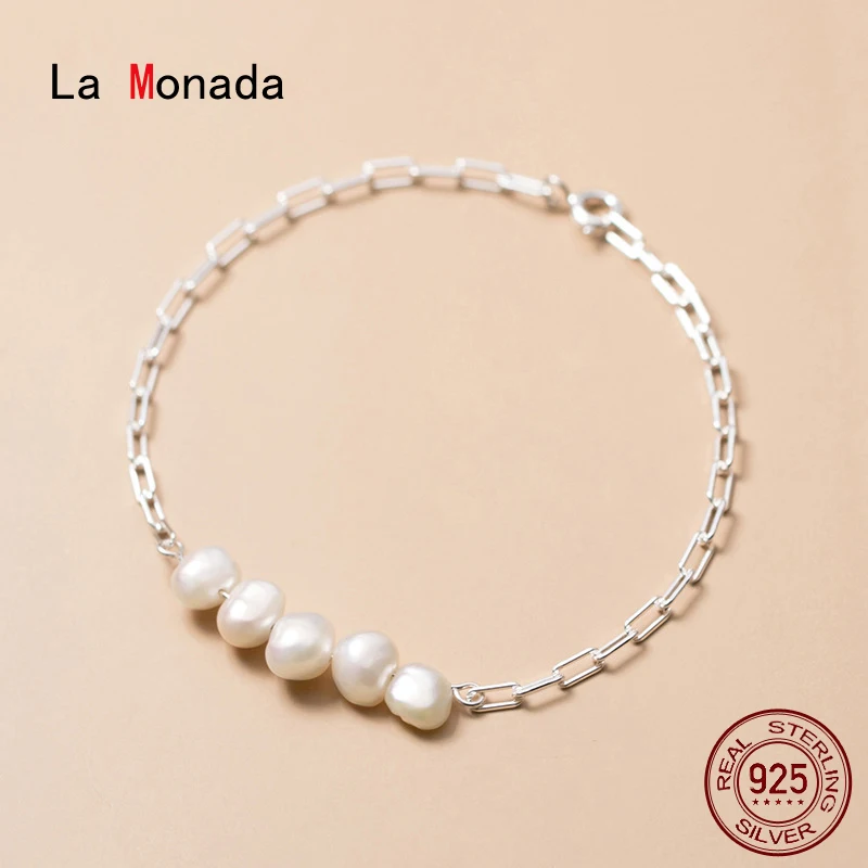 La Monada Synthetic Pearl Bracelets For Women Silver 925 Sterling Silver Fine Silver 925 Jewelry Bracelet Chain Women's Bracelet
La Monada Synthetic Pearl Bracelets For Women Silver 925 Sterling Silver Fine Silver 925 Jewelry Bracelet Chain Women's Bracelet