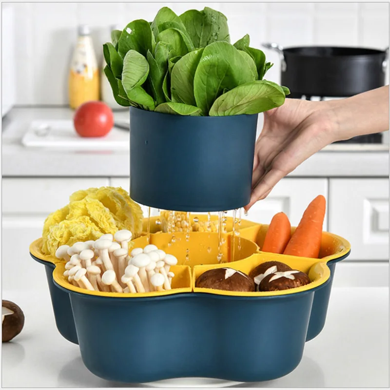 Многофункциональная двухслойная корзина для овощей, сливная корзина для раковины, вращающаяся тарелка для фруктов, сливная корзина, кухонн...
Многофункциональная двухслойная корзина для овощей, сливная корзина для раковины, вращающаяся тарелка для фруктов, сливная корзина, кухонн...