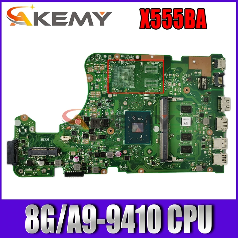 90NB0D20-R00030 For Asus X555QG X555Q X555B X555BP K555B A555B X555QA X555BA Mainboard Motherboard 8G/A9-9410
90NB0D20-R00030 For Asus X555QG X555Q X555B X555BP K555B A555B X555QA X555BA Mainboard Motherboard 8G/A9-9410