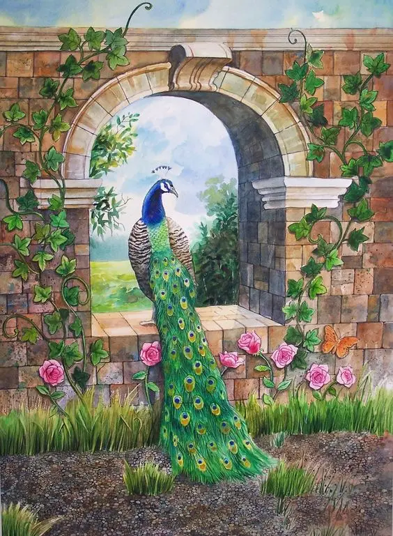 JMINE Div 5D Peacock Rose Flower window Full Diamond Painting cross stitch kits art High Quality Animal 3D paint by diamonds
JMINE Div 5D Peacock Rose Flower window Full Diamond Painting cross stitch kits art High Quality Animal 3D paint by diamonds