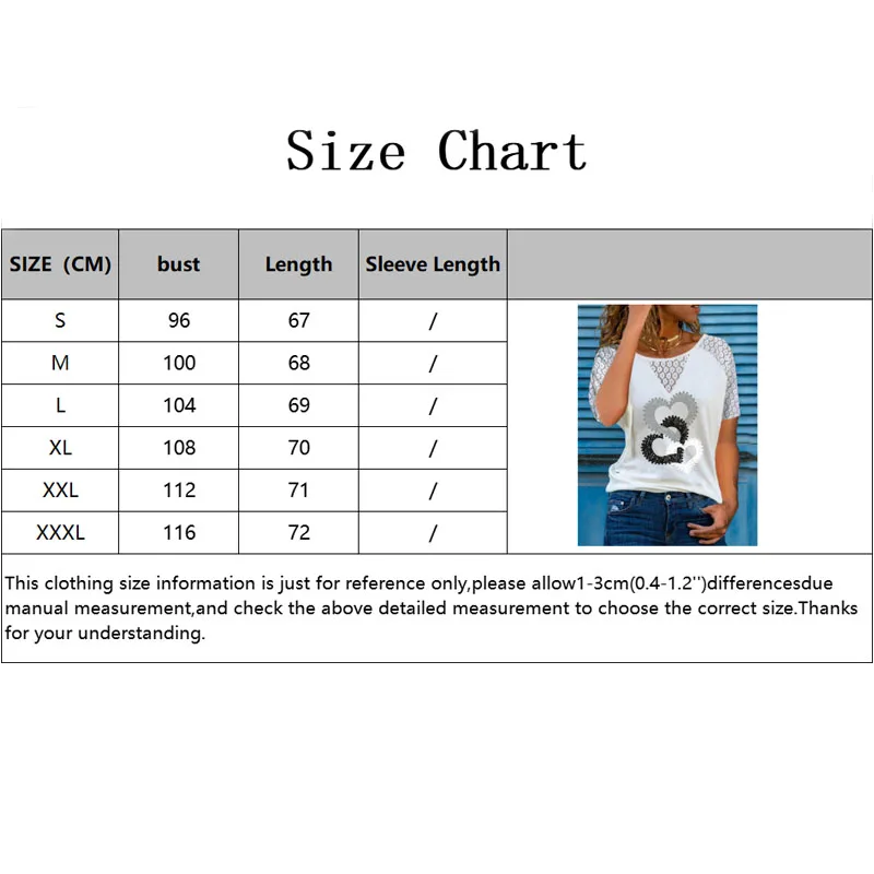 Plus Size Women's Fashion Loose Casual Solid color short sleeves Floral print Love print summer tshirt tops
Plus Size Women's Fashion Loose Casual Solid color short sleeves Floral print Love print summer tshirt tops