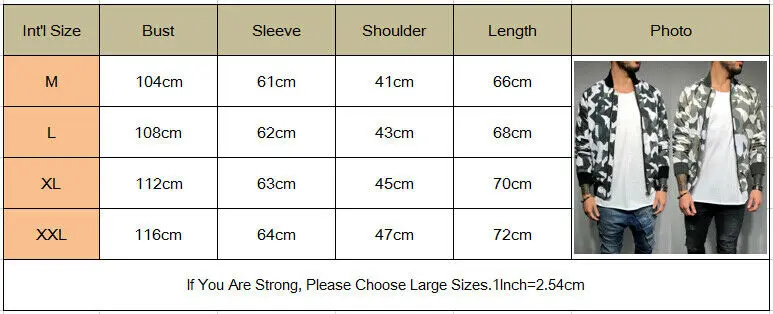 Men's casual jacket Autumn Winter camouflage print round neck female baseball coat basic jacket with zipper 2019
Men's casual jacket Autumn Winter camouflage print round neck female baseball coat basic jacket with zipper 2019