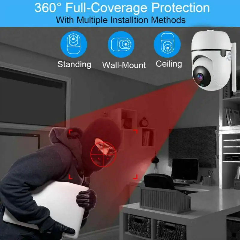 Smart Ip Camera 1080P Surveillance Camera Auto Tracking CCTV Camera Baby Monitor Infrared Night Vision Security Wifi Camera
Smart Ip Camera 1080P Surveillance Camera Auto Tracking CCTV Camera Baby Monitor Infrared Night Vision Security Wifi Camera