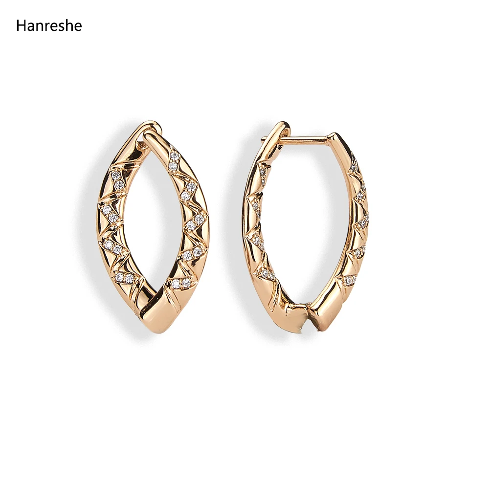 Hanreshe Korean Fashion Stud Earring Punk Jewelry Party Zirconia Crystal Round Romantic Copper Earrings Gold Plated Femme Gift
Hanreshe Korean Fashion Stud Earring Punk Jewelry Party Zirconia Crystal Round Romantic Copper Earrings Gold Plated Femme Gift
