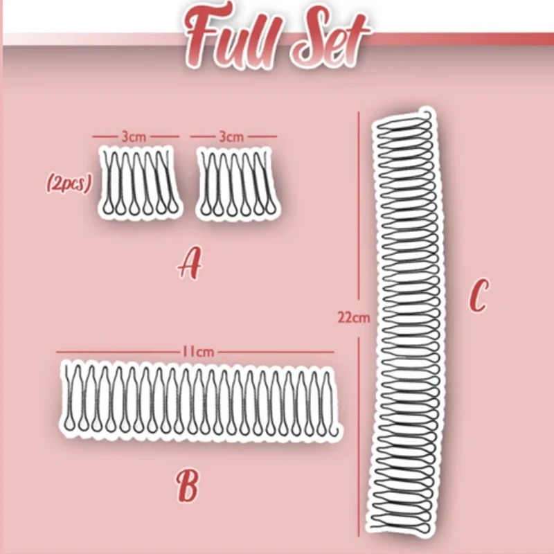 4 PCS Stretchable U-shape Alloy Hair Finishing Fixer Flexible Clip-shaped Comb Set Hair Accessory for Flyaway Styling Tool
4 PCS Stretchable U-shape Alloy Hair Finishing Fixer Flexible Clip-shaped Comb Set Hair Accessory for Flyaway Styling Tool
