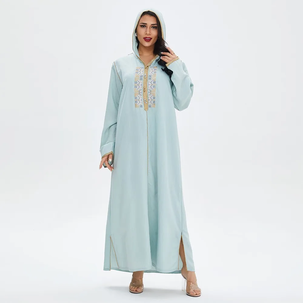 TREMU Arabic Jellaba for Women Fashion Dubai Abaya islamic Embroidery Hijab Dress Muslim Woman Prayer Outfit Robe Musulmane
TREMU Arabic Jellaba for Women Fashion Dubai Abaya islamic Embroidery Hijab Dress Muslim Woman Prayer Outfit Robe Musulmane