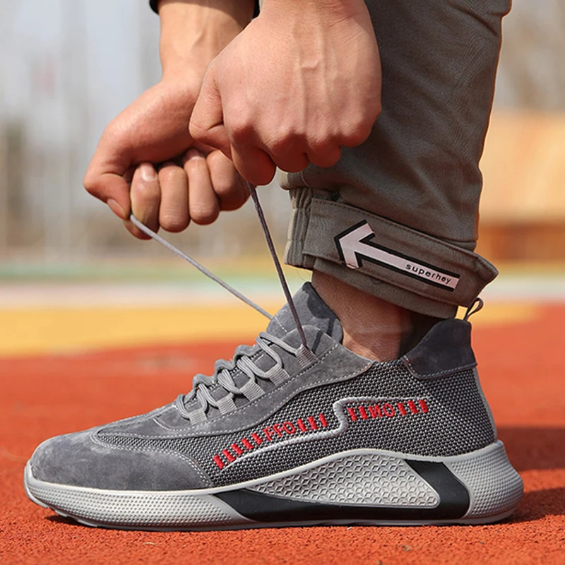 New Men's Boots Steel Toe Work Safety Boots Comfort Work Sneakers Anti-puncture Safety Shoes Men Indestructible Shoes Work Boots 
New Men's Boots Steel Toe Work Safety Boots Comfort Work Sneakers Anti-puncture Safety Shoes Men Indestructible Shoes Work Boots